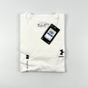 Under Armour XL Sportstyle Left Chest Short Sleeve Shirt White